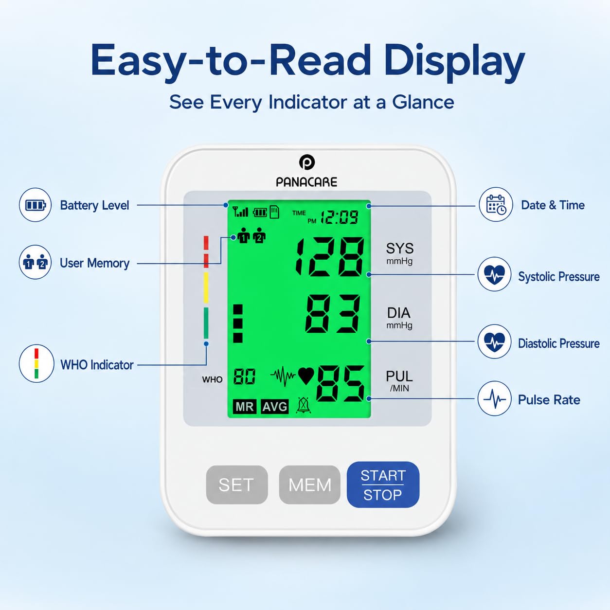 Monitor de presión arterial de brazo eléctrico, dispositivo automático de presión arterial para el hogar, color gris