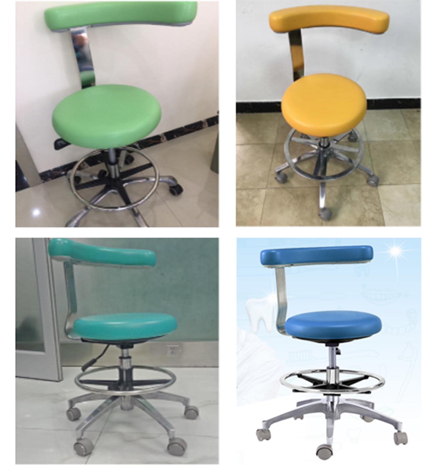 Dental Stool デンタル スツール オットマン チェア 椅子 レザー Amazon.co.jp: デンタルチェア 歯科医用スツール 歯科助手用