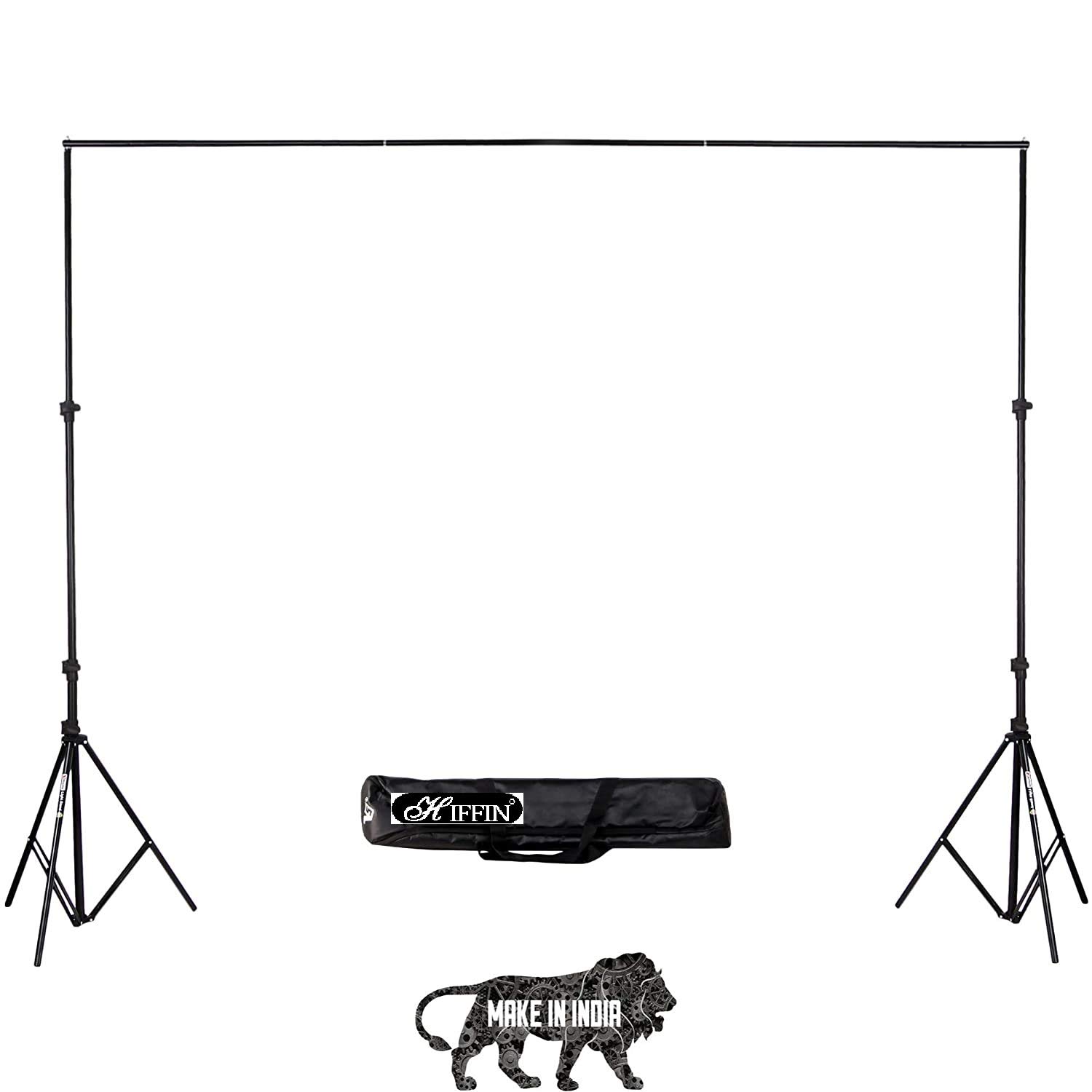 HIFFIN® Portable Background Backdrop Support Stand Kit 9ft Tall Adjustable Photo Backdrop Stand (Background Stand Kit, Background Stand Kit)