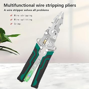 Professional Electrical Pliers,18-in-1 Multi Tool for Electricians | Wire Stripper,Cutter,Crimper,Cable Stripper Machine | Voltage Tester, Screwdriver | for DIY & Home Electrical Repairs,Pliers Tools