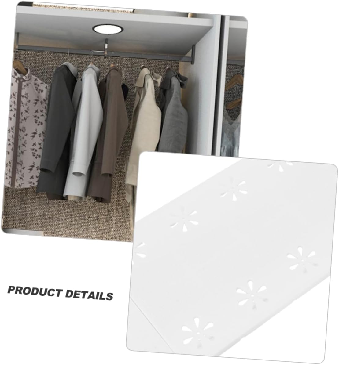 3pcs Expandable Closet Storage Shelves Tension Shelf Rack Closet Organizer Wardrobe Divider Easy Install