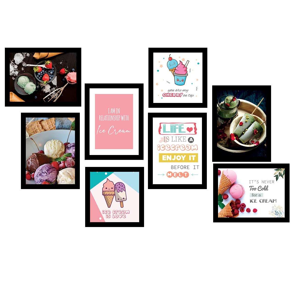 BANGERZ Kitchen Quotes Wall Posters/Paintings/Hangings - Food Framed Wall Posters for Restaurant Bar Wall Decor - Wall Posters for Lounge - Kitchen Quotes Wall Posters/Paintings (RESTRO 4)