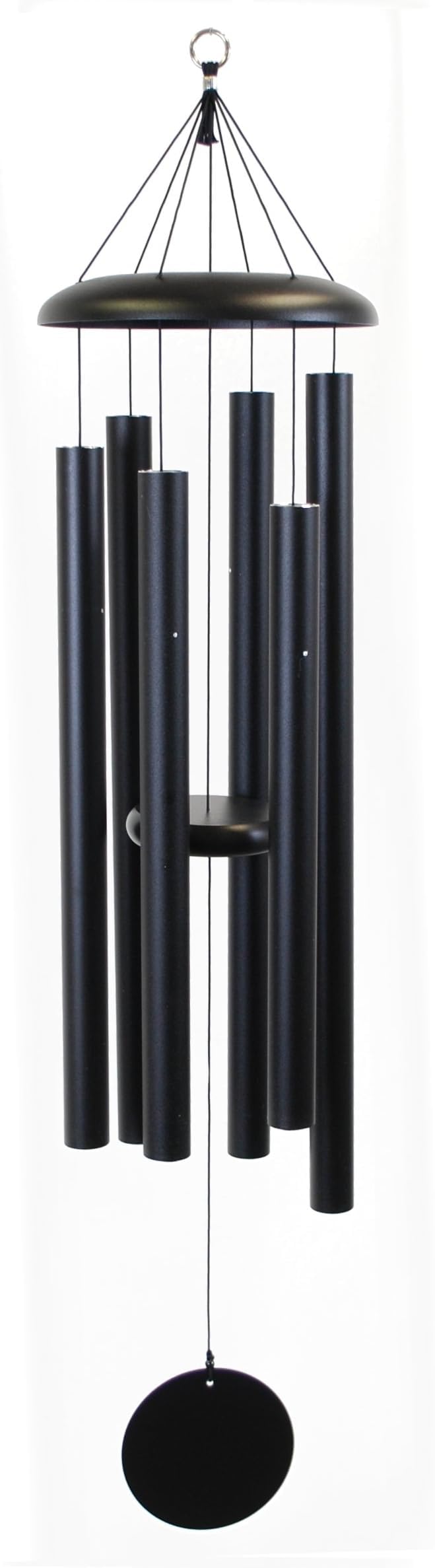 27" Aluminum Wind Chimes - Premium Wind Chime to Create a Zen Atmosphere - Wind Chime Suitable for Outdoor, Garden, Patio, Backyard, Garden Decoration with Wind Catcher Decor Gift (Black)