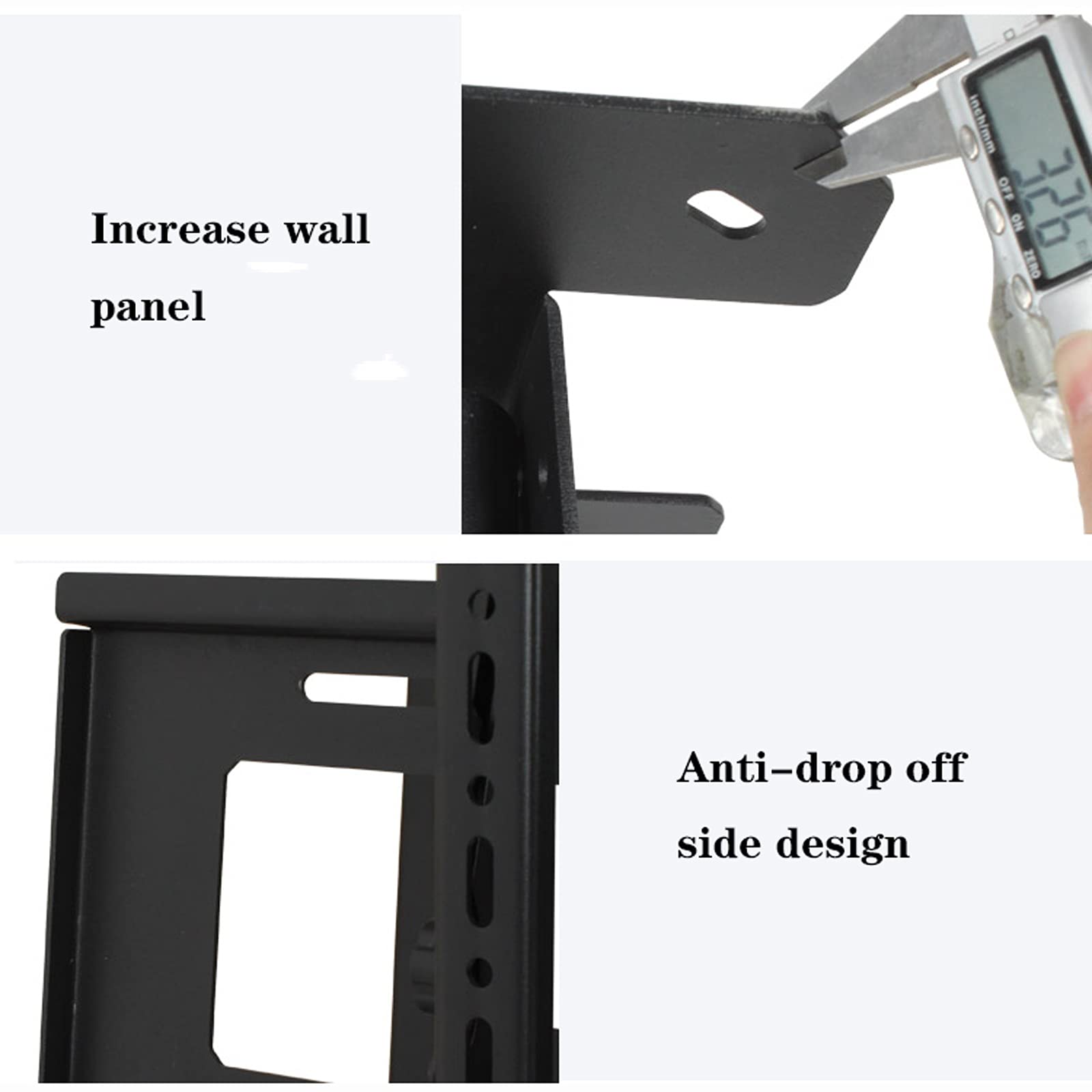 tv Stand 20 "-100" soffitto TV Staffa Doppia scarico a doppia asta TV Appendiabiti TV Staffa regolabile per montaggio a soffitto, max VESA 90. 0x600mm fino a 132 libbre .per casa, ufficio