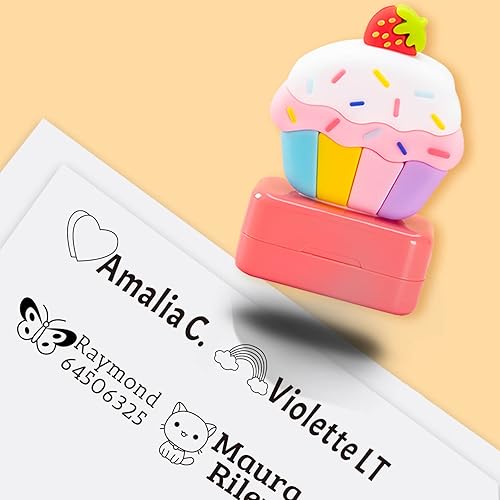 Miniatura 3 de Sello con nombre para ropa de niños, sello con nombre para ropa, sello tridimensional 3D, 8 estilos y 36 patrones de dibujos animados