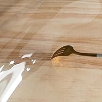 Vista 4 de Protector de escritorio transparente, lavable para una fácil limpieza, protector de escritorio de PVC transparente para restaurantes y mesas