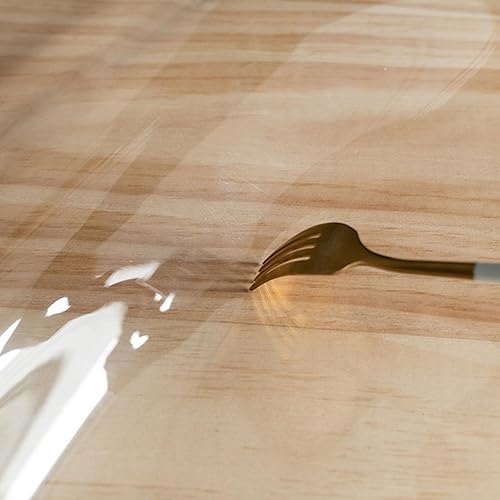 Miniatura 4 de Protector de escritorio transparente, lavable para una fácil limpieza, protector de escritorio de PVC transparente para restaurantes y mesas de