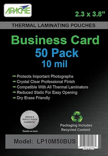 Miniatura 10 de Apache Bolsas de laminación de 5 mil para tarjeta de invitación de 3.5 x 5 pulgadas, hojas de 3.7 x 5.3 pulgadas, paquete de 100
