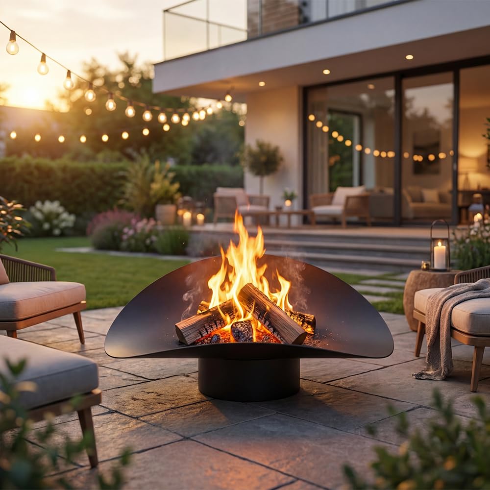 KRATKI Braciere da giardino CHISPA 95,9 x 40,4 x 20,3 cm in acciaio design | CHISPA in acciaio autoportante, moderno braciere per giardino e terrazza, design braciere 95,9 x 40,4 x 20,3 cm, braciere per