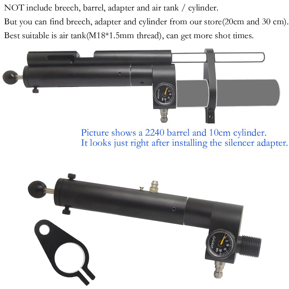 Kit CO2/HPA Regolato Per Pistole Crosman 1377 2240 1322 2250 - 12g, Pompa PCP, In Lega Di Alluminio