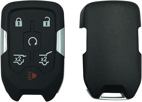 Miniatura 4 de HCIUTRWA Funda de repuesto para llavero compatible con Chevy Tahoe Suburban GMC Yukon 2014 2015 2016 2017 (tipo D)