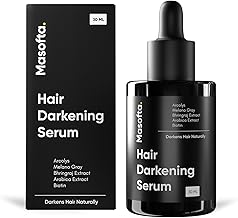 Masofta Anti Grey Hair Darkening Serum for Reversing & Limiting Hair & Beard Greying With Arcolys & Melano Gray - Suitable For Men & Women, 30ML
