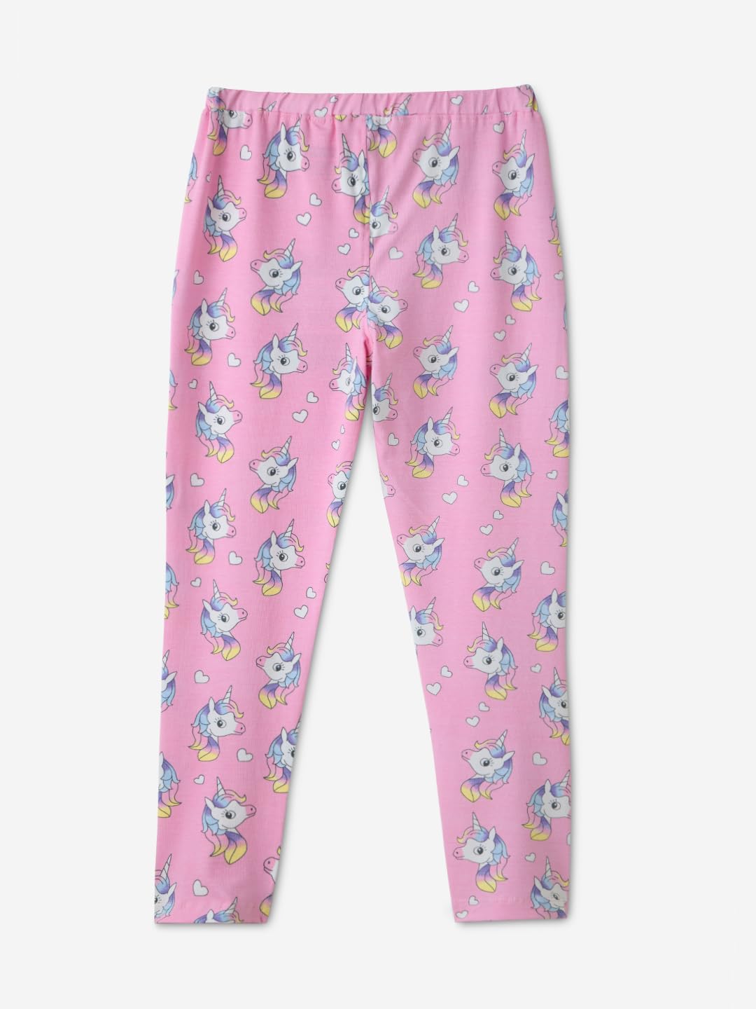The Souled Store Leggings da bambina in cotone con stampa unicorno, rosa (2-8 anni)