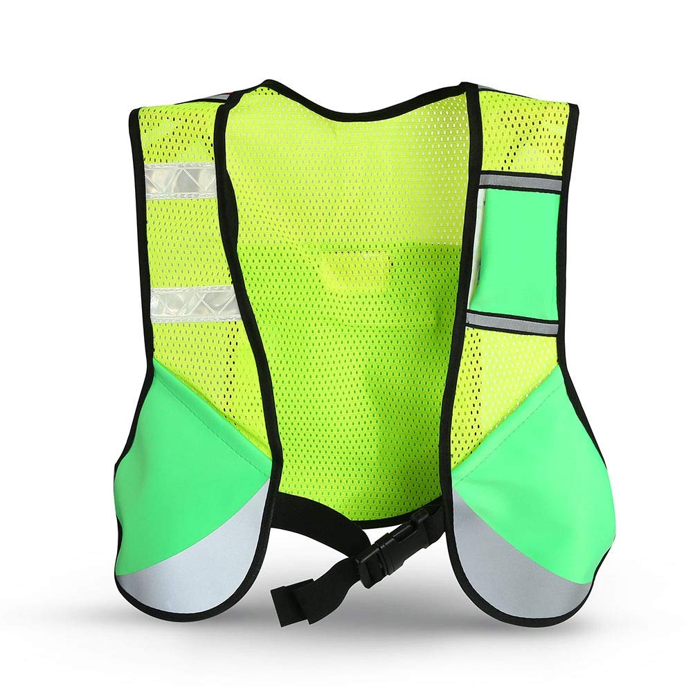 Gilets de sécurité Multi-fonction Nuit Courir Sport Reflective Cyclisme Course à pied Gilet de sécurité ajustable haute visibilité Gilet réfléchissant Veste Gilets réfléchissants haute visibilité