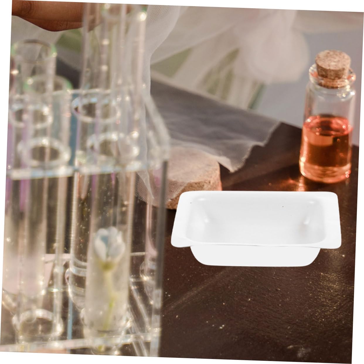 GLEAVI 100pezzi Pans Weighing Boats Contenitori Per Polveri Resistenti e Riutilizzabili Per Laboratori e Misurazioni Precise