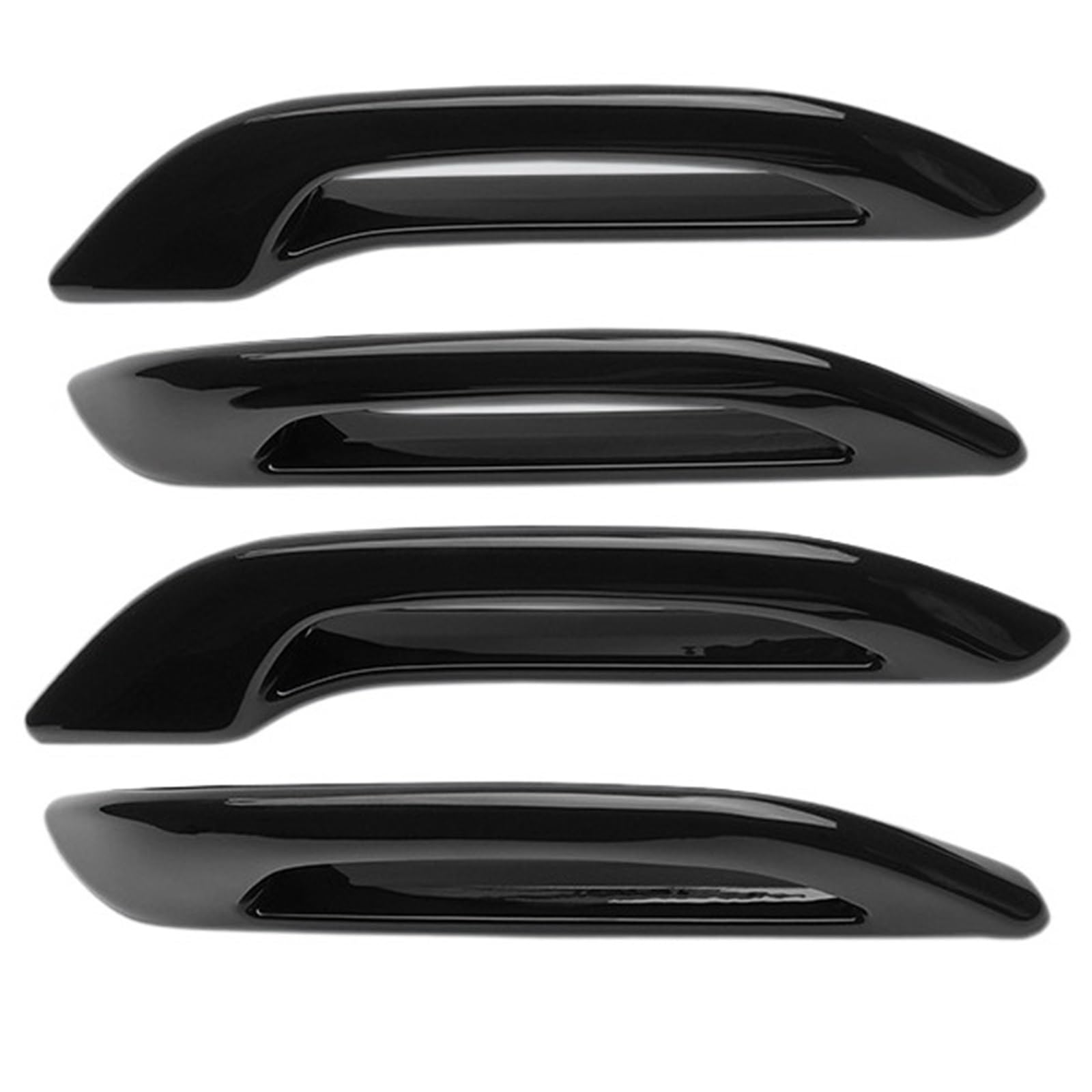 BQWYEDPL Fit for Tesla New Fit for Model Y Juniper 2025 ABS Door Handles Antifreeze Handle Stickers Patch Cover Car Door Latch Handle(Bright Black 4PCS)