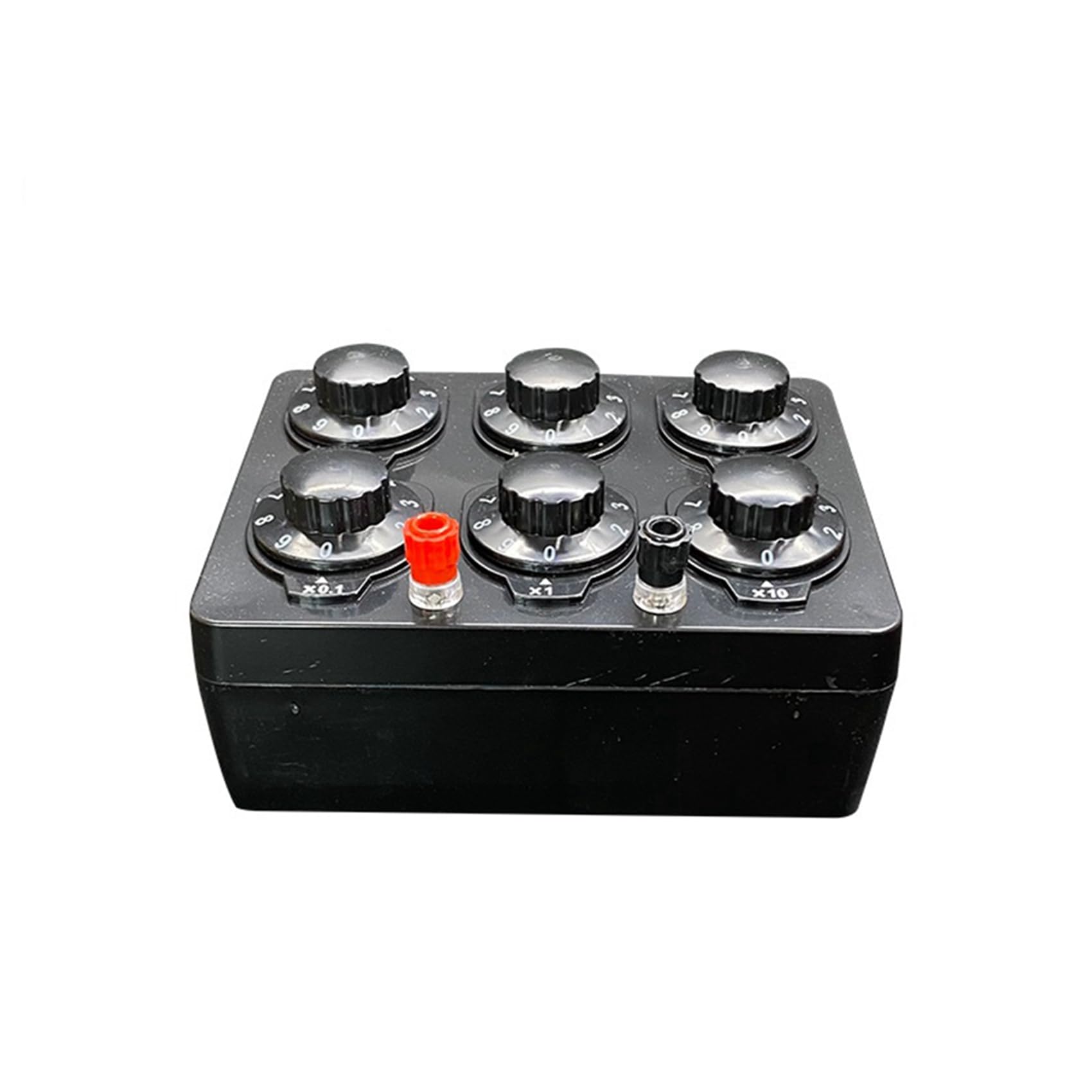 2X 0-99999,9 Ohm Einfache Widerstandsbox Präzisions-Widerstand mit Variabler Dekade, Lehrinstrument, Lehrwiderstandsbox