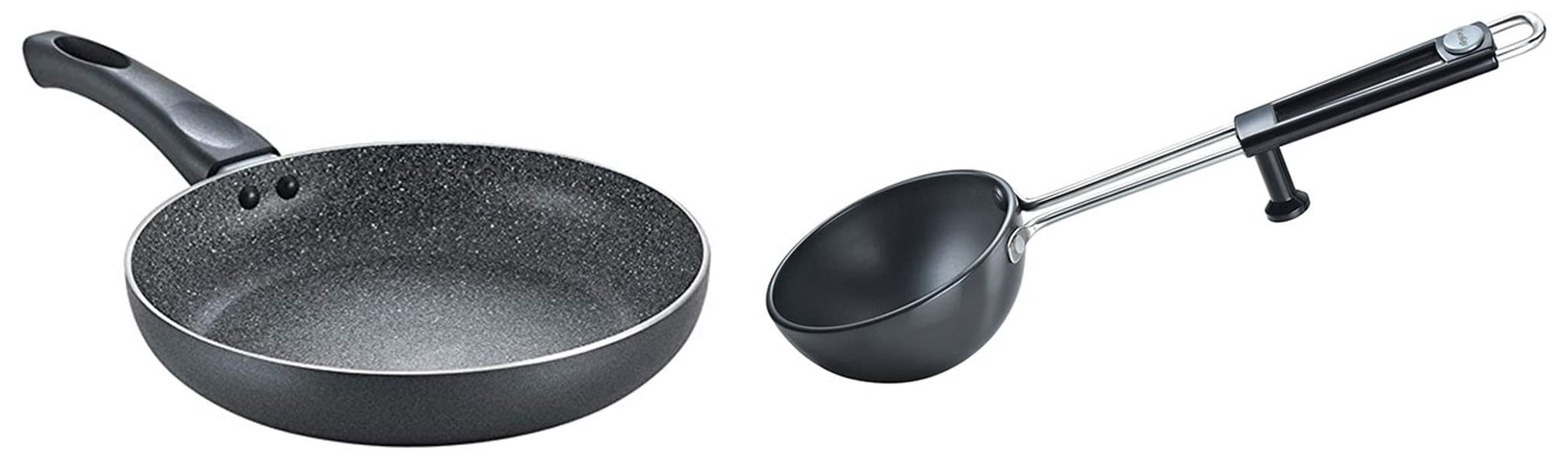 See full amazon price history chart for Prestige Aluminium Omega Deluxe Granite Fry Pan, 24 cm, Black (36305) Aluminium Hard Anodised Cookware Tadka Pan, 13cm, Black Prestige Aluminium Omega Deluxe Granite Fry Pan, 24 cm, Black (36305) Aluminium Hard Anodised Cookware Tadka Pan, 13cm, Black (B0BB6QTTB4) Amazon Price History, Amazon Price Tracker