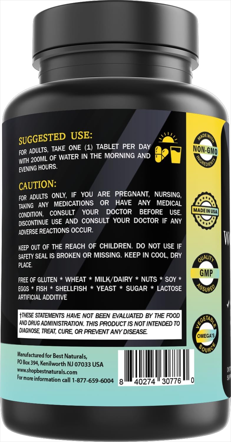 Best Naturals Day-to-Day Women's Multivitamin and Multimineral Formula with Herbal Blend, Citrus Bioflavonoid Blend and Digestive Blend 90 Tablets - Image 6