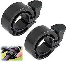 2 x Bicycle Bell, Bicycle Bell, Mini Bell for Mountain Bike, 100 dB Powerful Alarm, Black Bicycle Bell for Bicycle Handlebars, Loud and Clear Bicycle Warning Ideal for Cycling