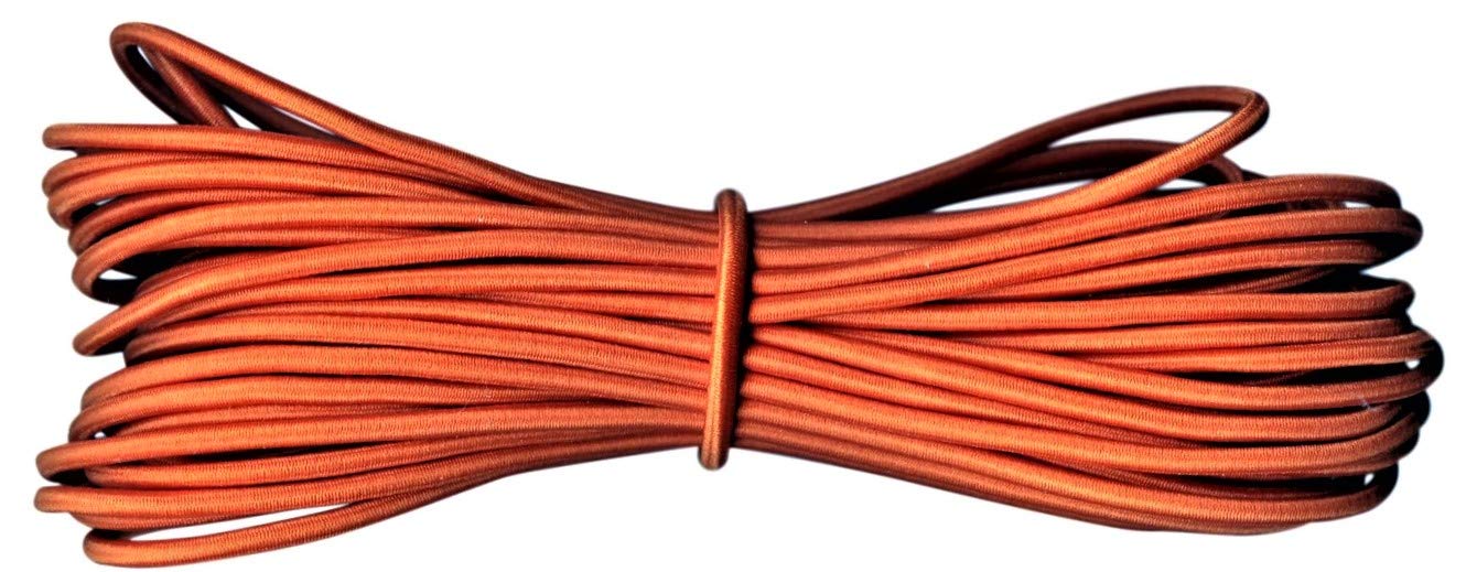 Round Elastic Cord - 3 mm diameter - Orange - 100 metres — image 1