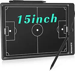 Placa eletrônica de treinador de futebol – Placa de treinamento tático de futebol LCD com caneta Stylus para treinador de futebol e tablet de escrita
