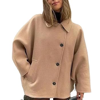 ジャケット・アウター loose wool blend soutien collar coat Stand Collar Oversized Coat | UNIQLO US