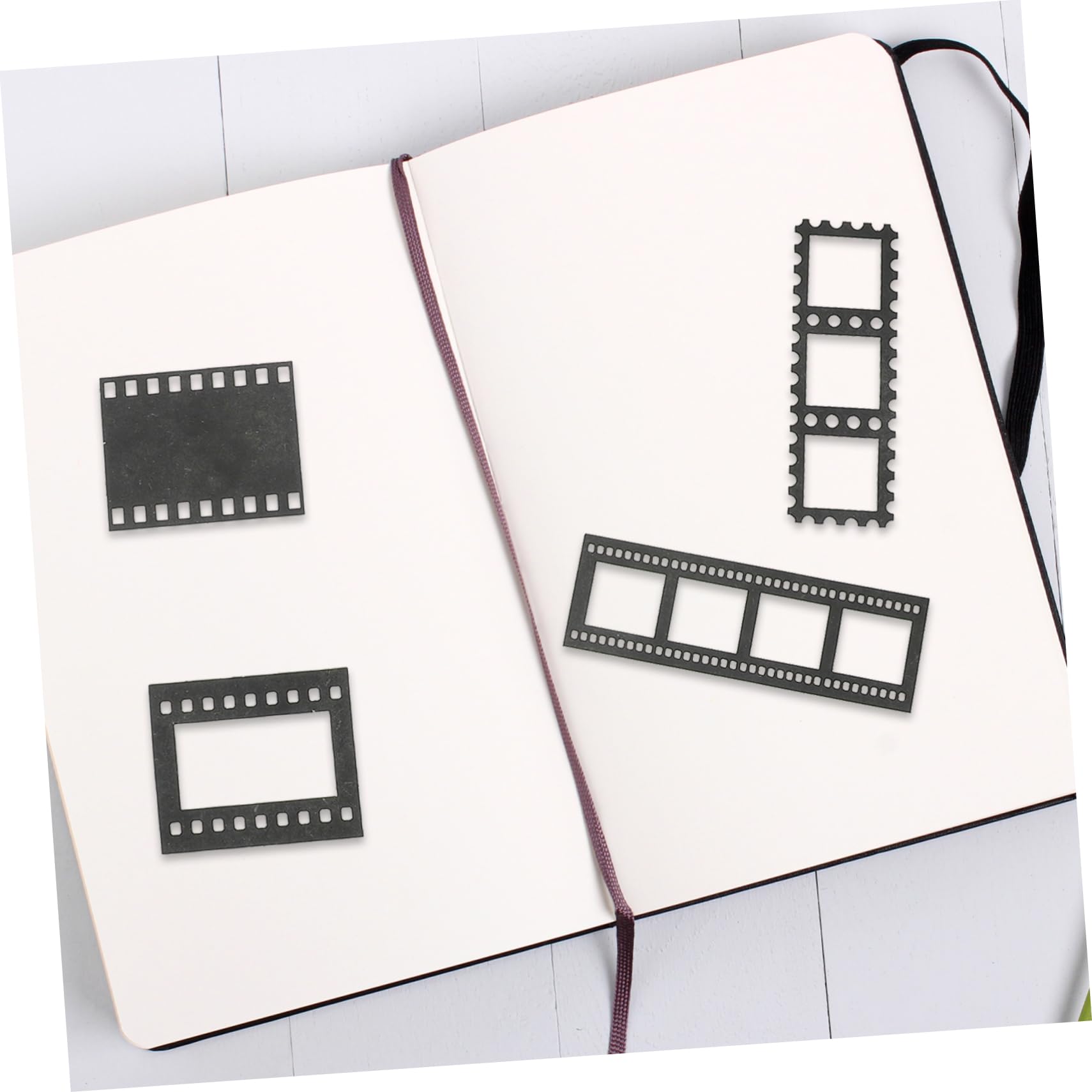 ARTIBETTER 5 Series Papel De Material Hueco En Álbum De Recortes Encaje De Papel Decorativo Suministros De Papel Materiales Del Libro De Recuerdos 40 Piezas X 5