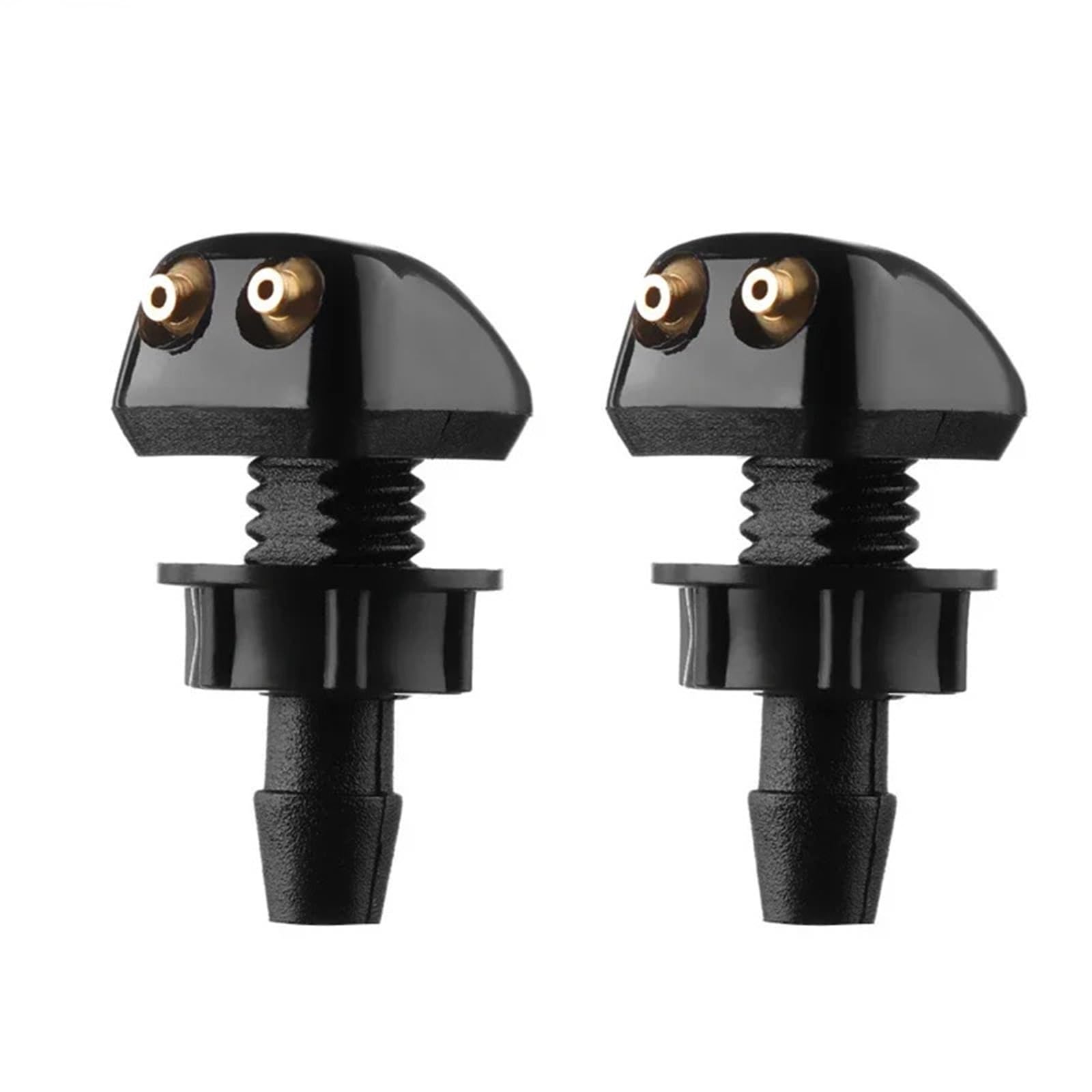 Zhlouytg 2Pcs Car Windshield Wiper Washer Spray Nozzle Universal Dual Holes Front Windshield Spray Nozzles Washer Jet Kit