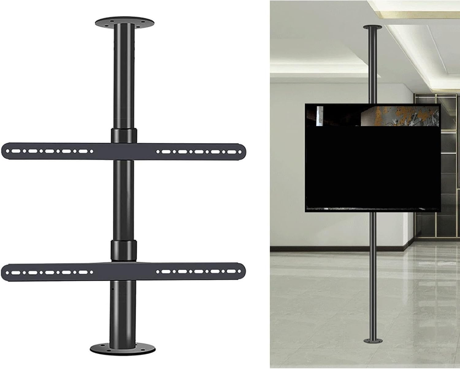 Support rotatif pour cloison éliminant les reflets sur TV LCD de 32 à 75 pouces