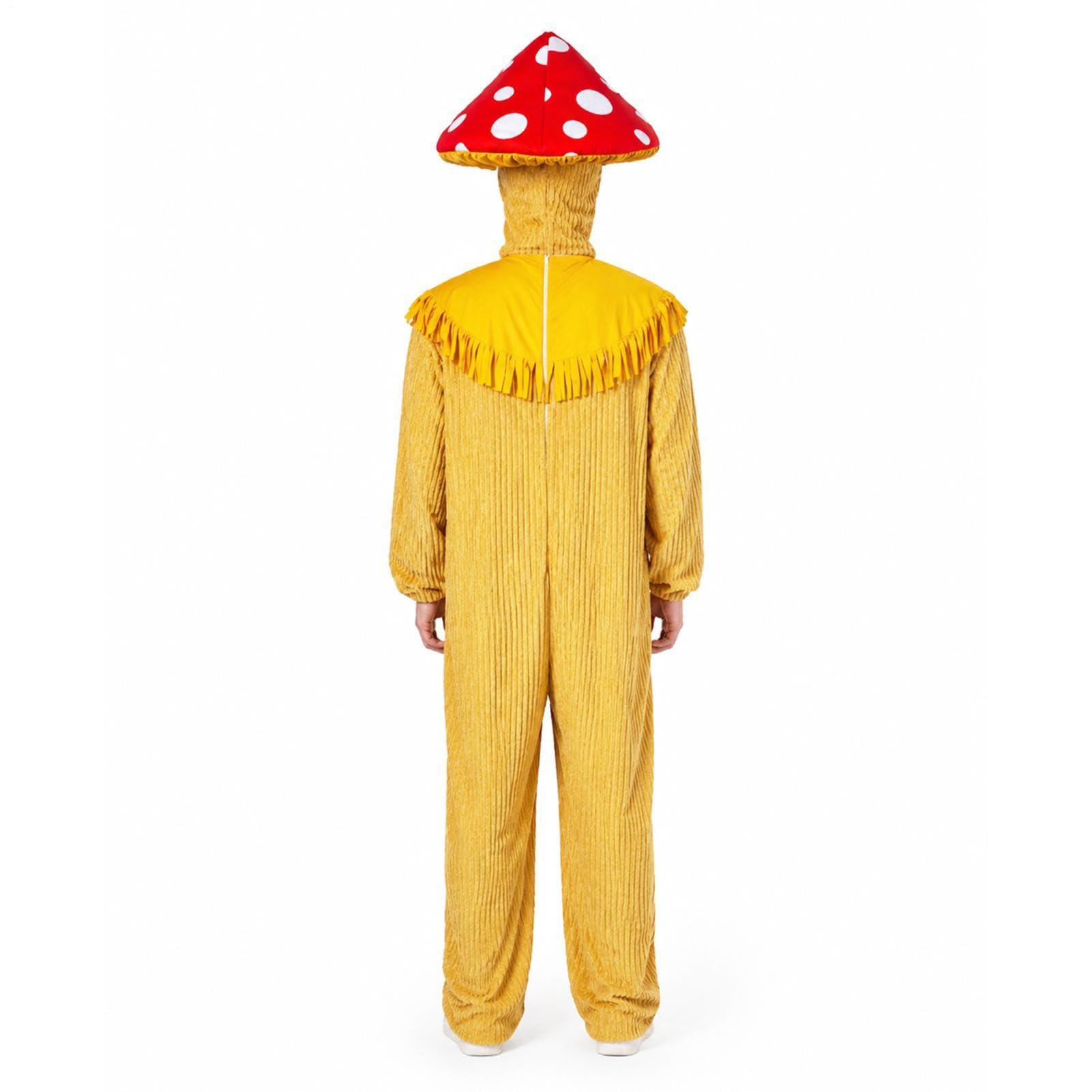 Strój Grzyba Dla Kobiet Uniseksowe Urocze, Zabawne Sztruksowe Odzież na | Strój Grzyba Onesie Na Występy Sceniczne, Sesje Zdjęciowe, Maskarady, Karnawał oraz Imprezy Cosplay