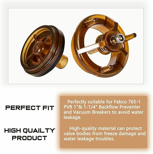 Miniatura 4 de Kit de reparación de capó y poppet apto para FEBCO 765-1 pulgadas y 1-14 pulgadas Febco Backflow Preventer y disyuntor de vacío de presión Parte