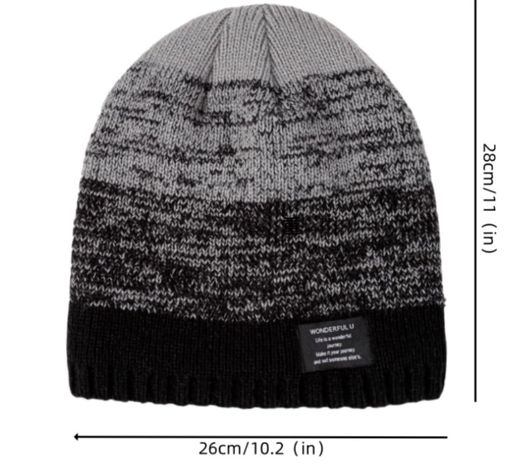 Gorro Invierno Sombrero Gorros Para Hombres Y Mujeres, Gorro De Media De Calavera Cálido Con Forro Polar De Invierno Sombrero Invierno Moda