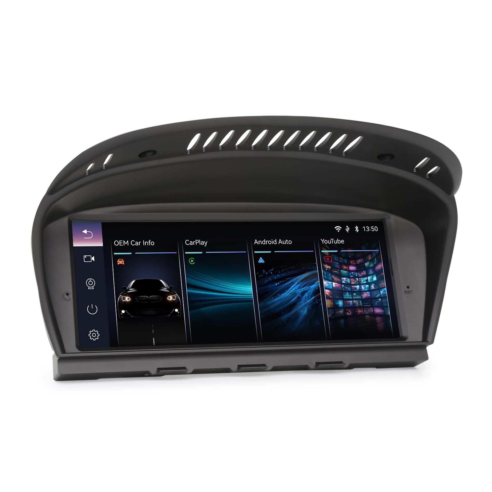8.8 Zoll Autoradio CarPlay für BMW 3er E90 E91 E92 E93 5er E60 E61 6er E63 E64 CCC-System Unterstützt Touch Screen OEM iDrive Wireless Android Auto Bluetooth WiFi Canbus GPS Navi Schnellstart Linux