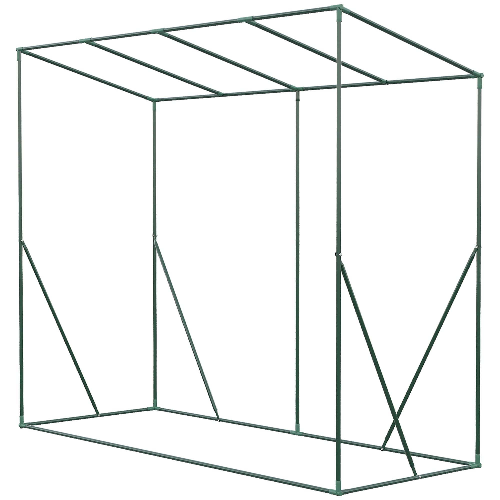 Assembled steel frame of the greenhouse