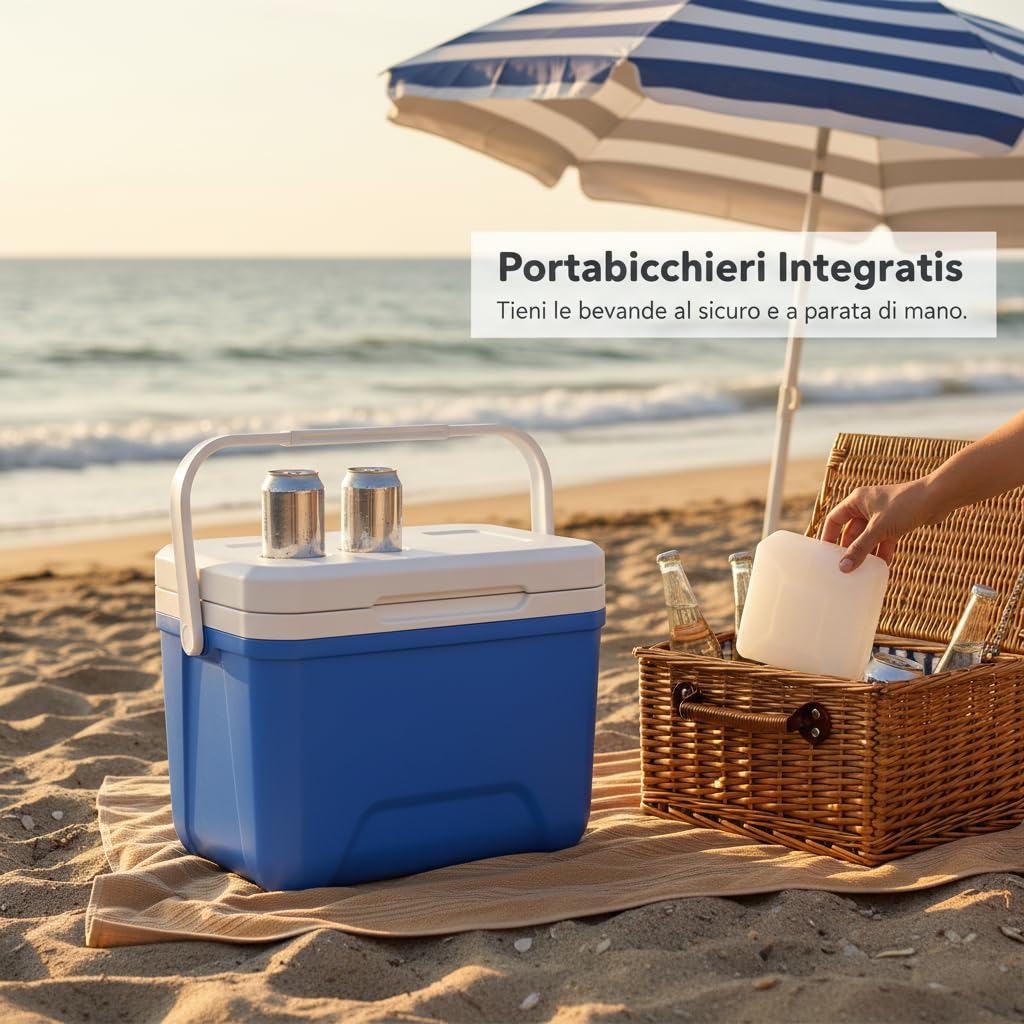 Glacière Portable Chaud Froid PE, Doublure hygiénique, Conteneur réfrigérant, pour Les Repas extérieurs, pour Les Professionnels, Style to 1, 6L