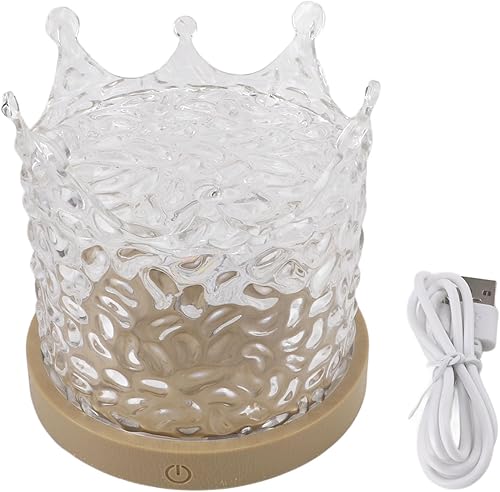 Miniatura 5 de Wave Projector Lamp USB Rechargeable Water Night Lamp with Rotating Effect for Kids Room Baby Room Acrylic 1 Pack