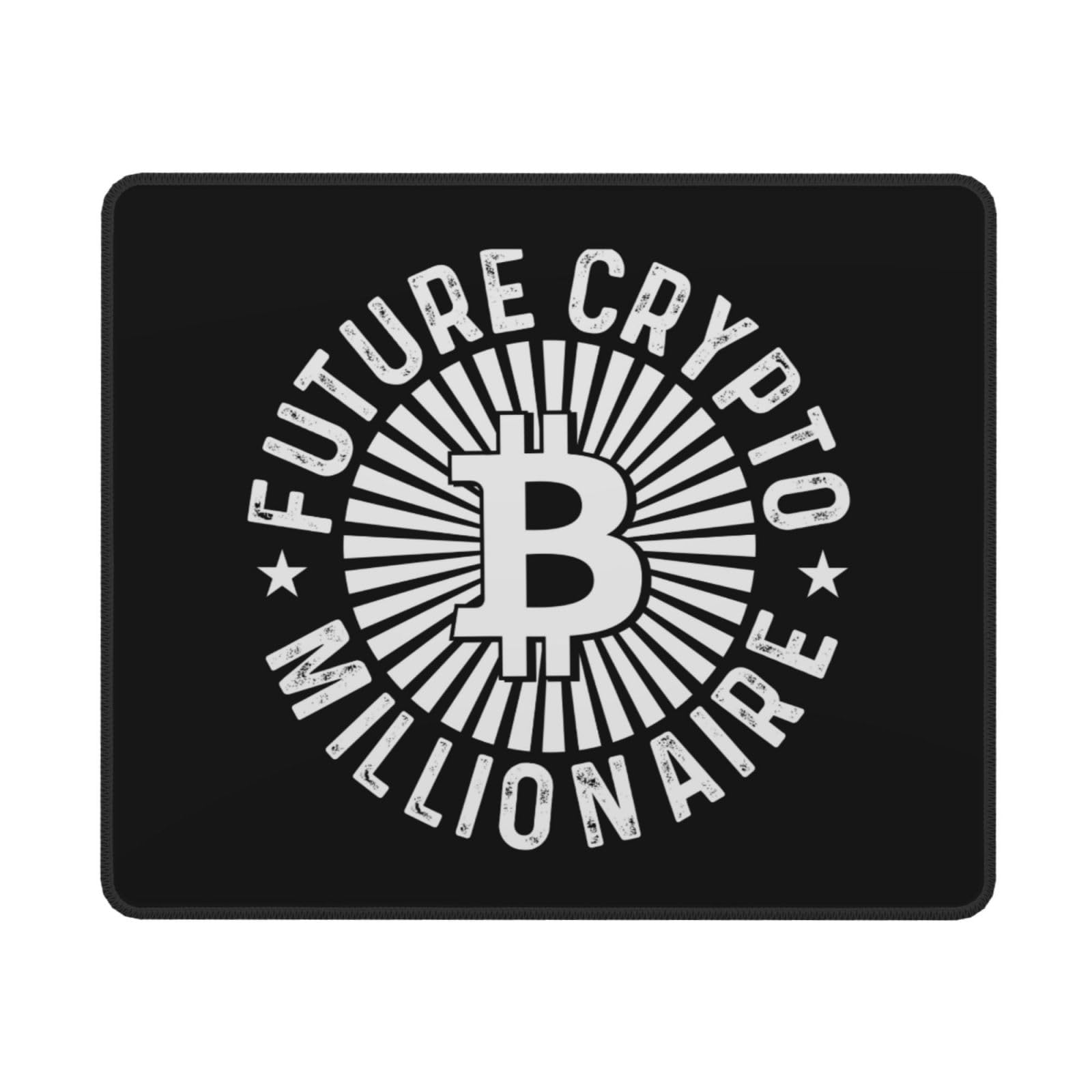 Amazon.com: Future Bitcoin Crypto Millionaire Mouse Pad Non-Slip Rubber  Base 10x12 in Square Waterproof Mouse Pad for Laptop Office Desk  Accessories Mouse Pad : Office Products