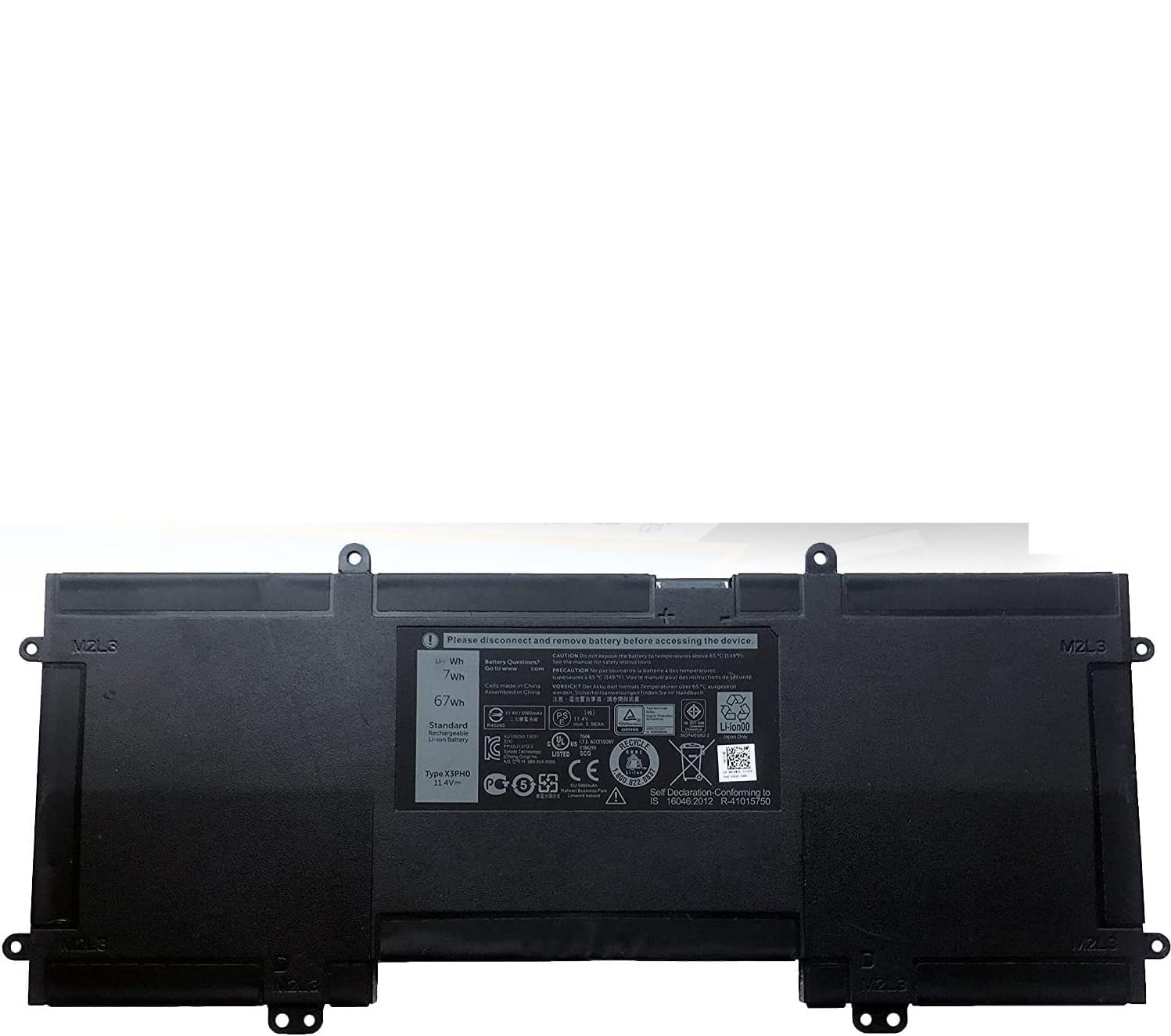 WISTAR X3PH0 Laptop Battery for DELL Chromebook 13 7310 13-7310 Series Notebook X3PHO MJFM6 92YR1 (B0CWD4T5JZ) Amazon Price History, Amazon Price Tracker