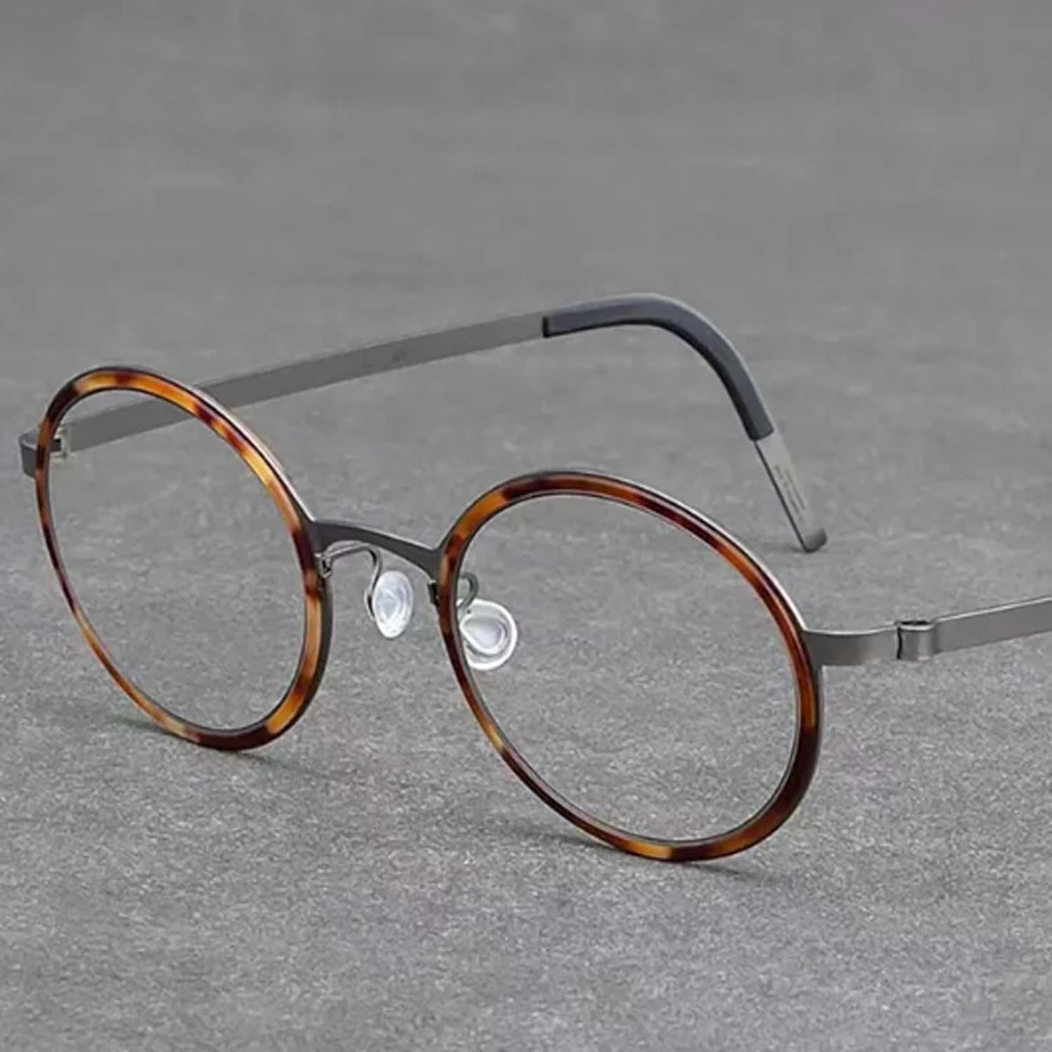 Okulary dla kobiet, okrągłe oprawki, męskie, metalowe, tytanowe, oprawki okularów, okulary z anty-niebieskim światłem, modne okulary(Style 5)