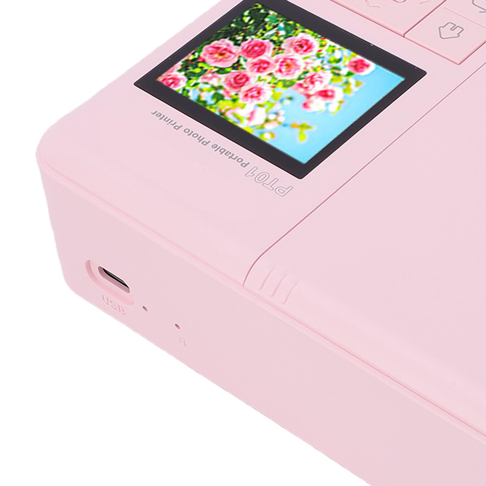 LICAEVEY Stampante Fotografica Portatile 2x3 Pollici, Getto D'inchiostro 600 DPI per Smartphone, Bluetooth, WiFi, Compatibile con iOS Android, con Batteria da 1000 mAh,