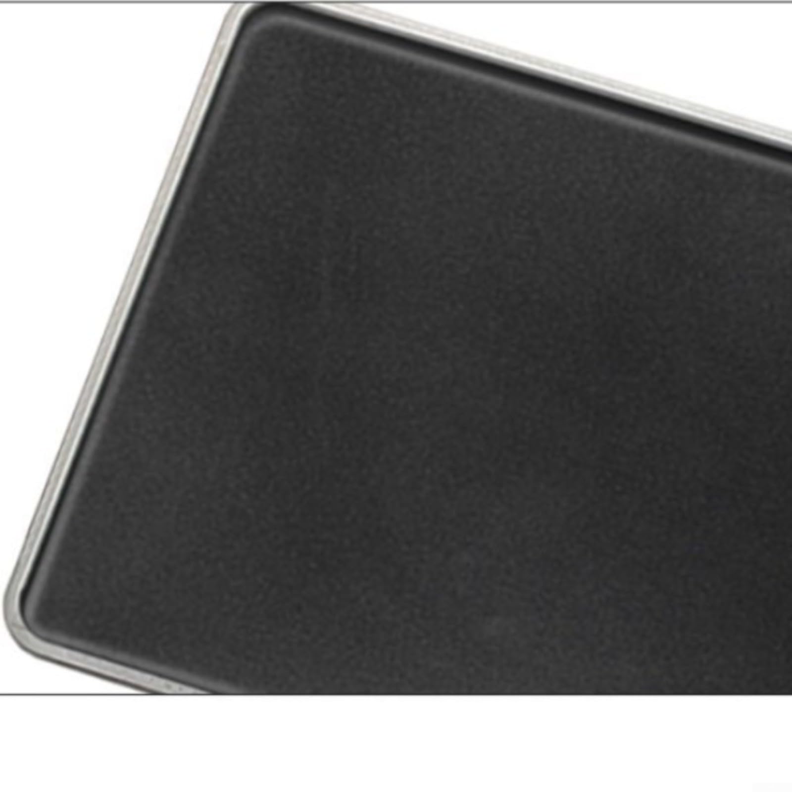 Verdickte, nicht beschichtete Backform, 60 x 40 cm, Aluminium-Legierung mit Spitzen-Design für professionelles, gleichmäßiges Backen und einfaches Herauslösen, schwarzes großes Keks-Brotblech