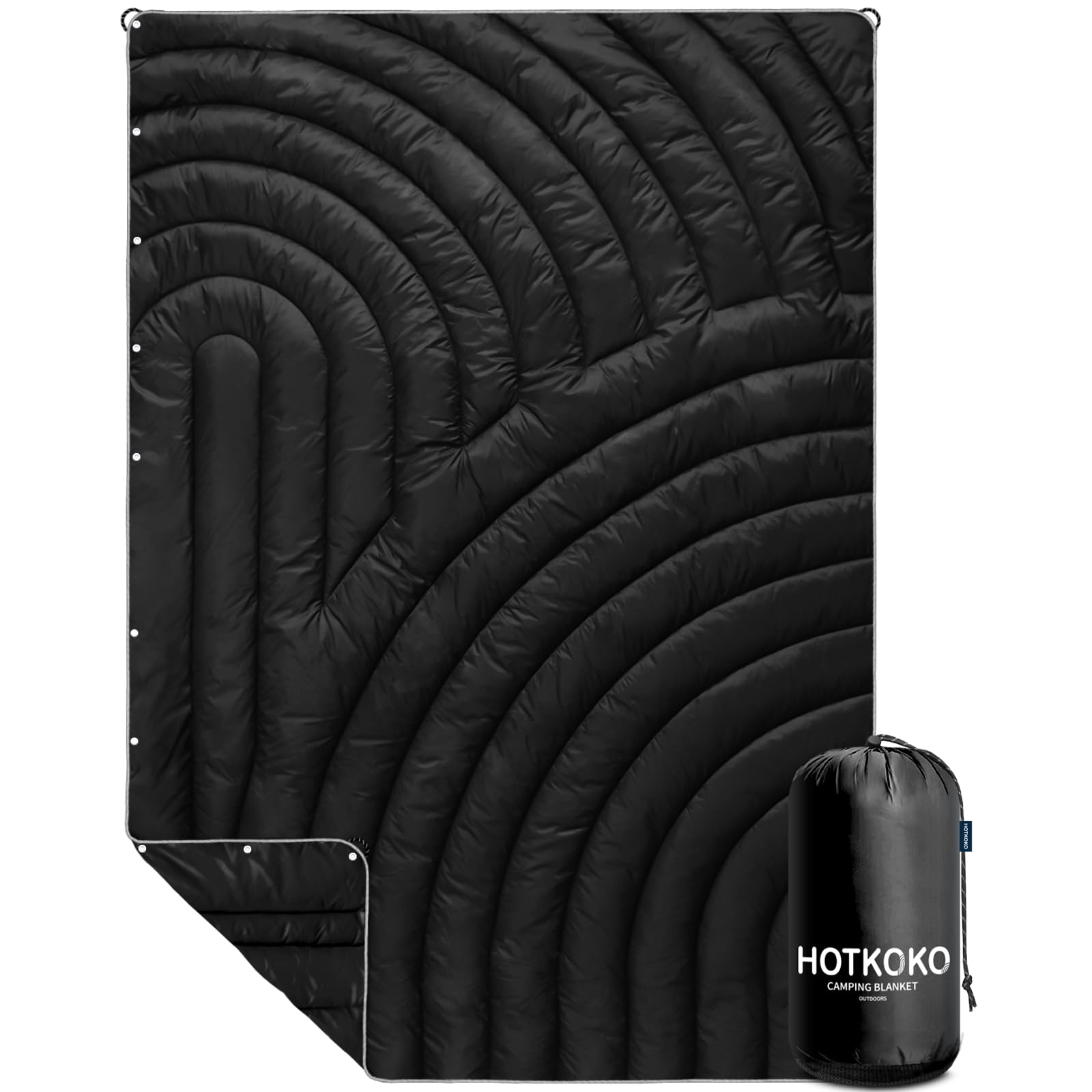 Hotkoko Camping Blanket,Puffy Blanket Lightweight Packable Camping Blanket Outdoor Blanket for Camping,Traveling, Stadium, Hiking, Picnics