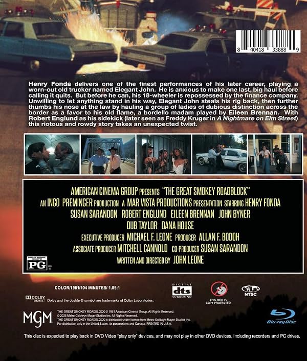 The Great Smokey Roadblock [Blu-ray] by METRO GOLDWYN MAYER - Used condition - Image 2