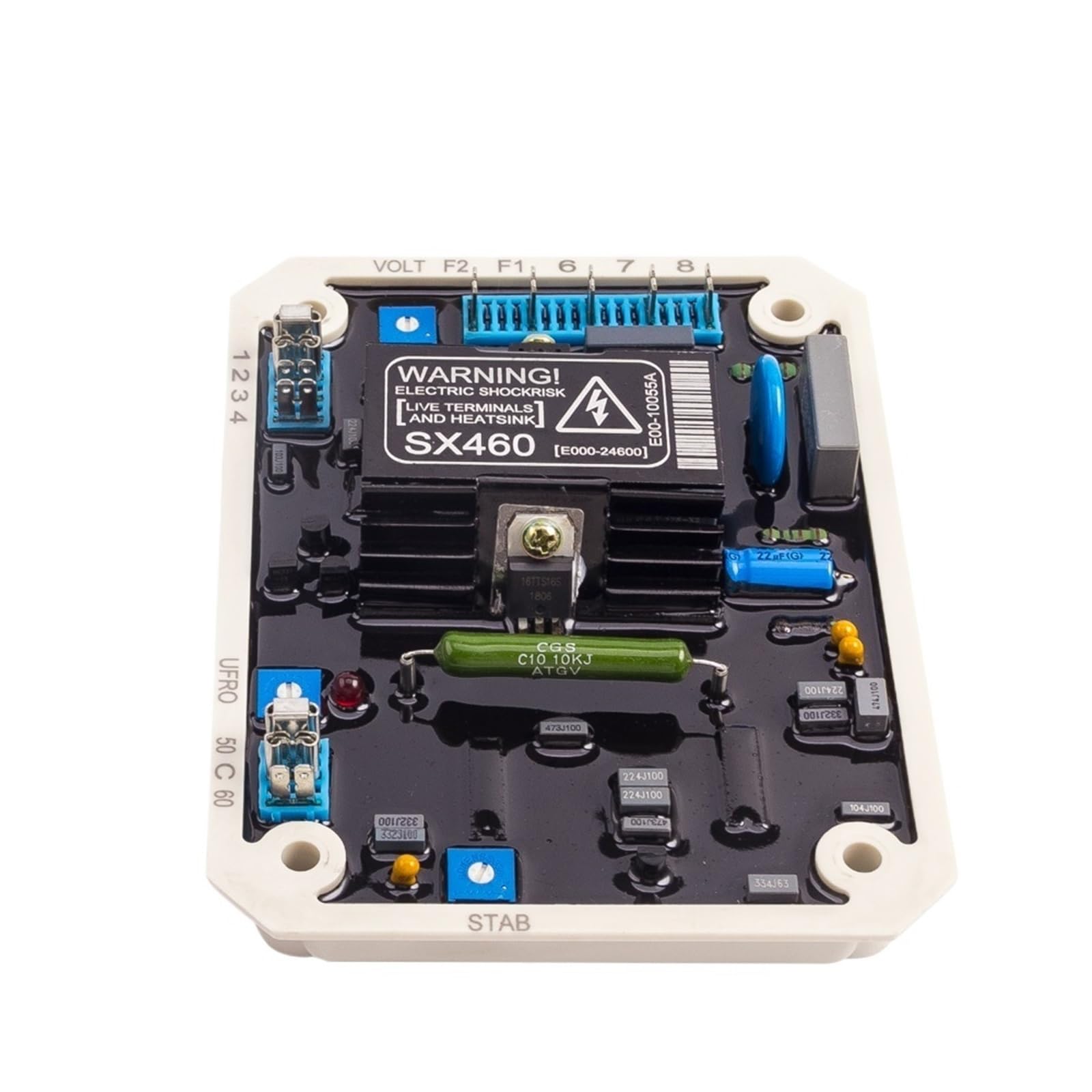 ZXAOMMBEA SX460 SX440 AS440 AVR Generator Automatic Voltage Regulator Stabilizer Excitation Control Module Brushless(Delicate SX460)