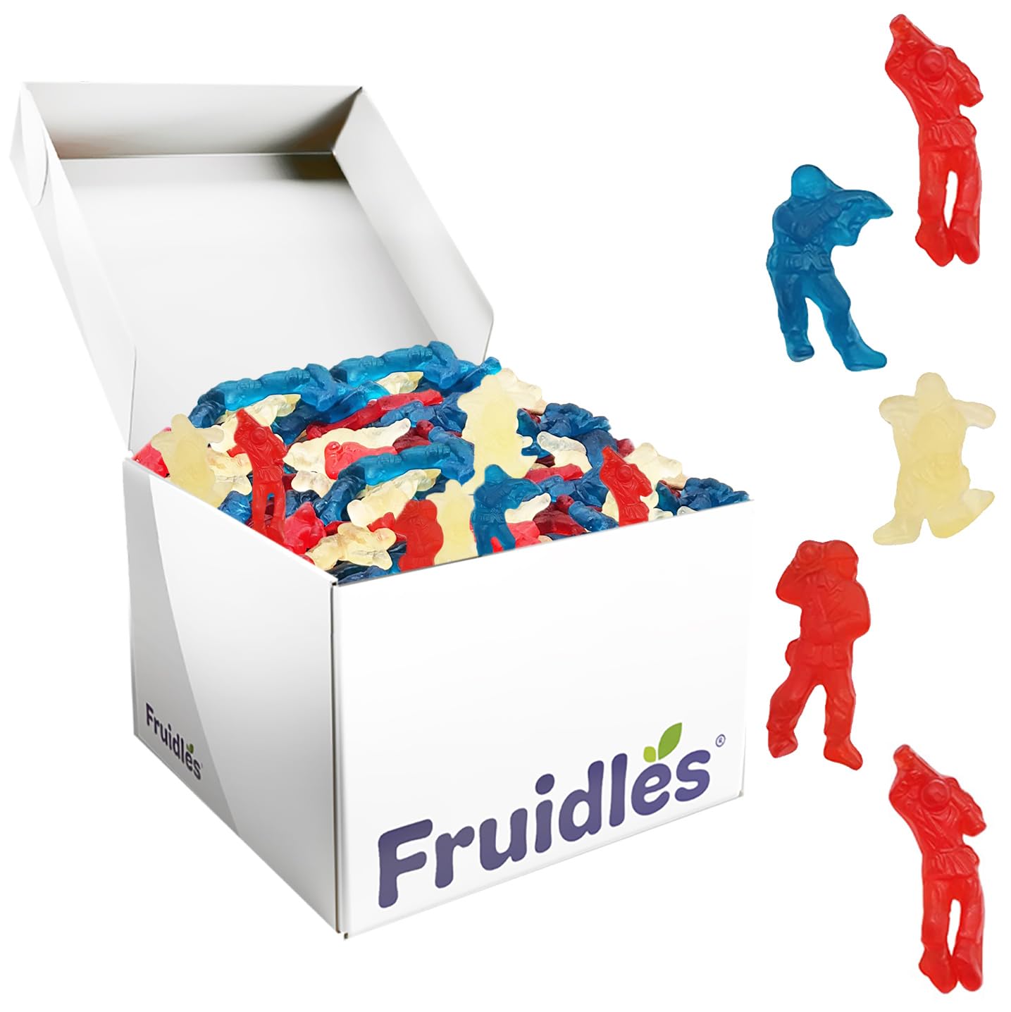 Fruidles USA Patriotic Gummy Military Heroes Candy Holiday Treats, 4th of July, Fun and Festive Snacking, Party flavor (5 Pounds (Bulk))