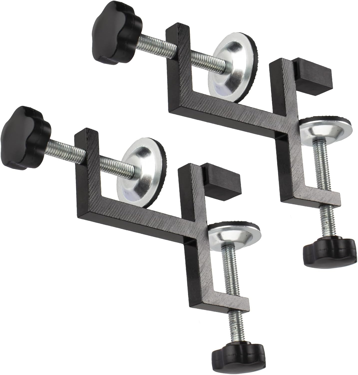 2 Pack C-Clamps for Woodworking Clamping,Heavy Duty Aluminium Carbon Steel Household Desk Table Clamps Small Welding Cutting Drilling Clamping for Wood Plastic and Workpieces Clamping, 2 Inch C Clamp