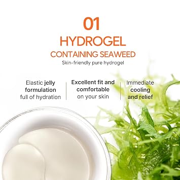 Petitfee Collagen & CoQ10 Hydrogel Eye Patch 60ea - Collagen Under Eye Mask for Intense Hydration, Skin Elasticity, CoenzymeQ10, Aloe Vera, Green Tea Extract for Puffy Eyes and Dark Circles