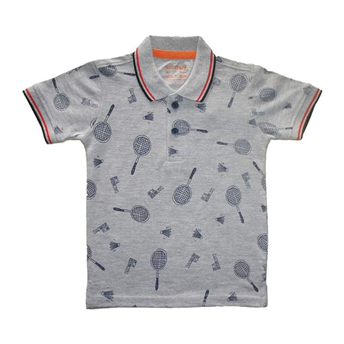 Scampy Apparels Baby Boys Cotton Floral Print Jacket and Full Sleeves Kurta with Pajama Set in Grey Color