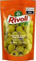Rivoli Azeitona Verde Em Conserva Sem Caroço Sachê 150G